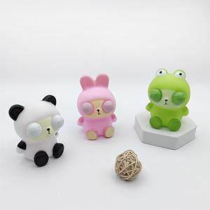 Jincan Novelty Office Decoration Small Animal Frog <b>Panda</b> Squeeze <b>Toy</b> for Girls & Boys PVC Material Eye-Friendly Stress Relief - Product Image 4