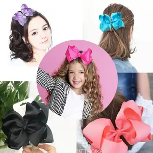 6 Inch Kid Girls Large Double layers Ribbon Hair Bows Clips Accessories for Toddlers Kids Girls hair Accessories 2514