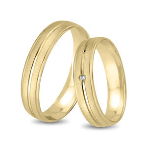 Joyería <span class=keywords><strong>DE</strong></span> BODA His & Hers Parejas Anillo Set Acero inoxidable Chapado en oro Alianzas <span class=keywords><strong>DE</strong></span> BODA Aniversario Anillo <span class=keywords><strong>de</strong></span> compromiso <span class=keywords><strong>Alianza</strong></span> - Product Image 2