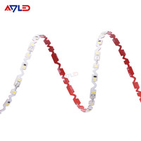 Venta de fábrica S Shape Flexible SMD 2835 72LEDs IP20 No tira de luz LED impermeable para publicidad tira de luces
