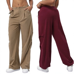 Regular Straight Formal Women's Trousers High Waist Summer 100% Cotton Quick Dry <b>Windproof</b> Breathable Eco-Friendly Pant - Product Image 1