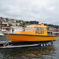 Bateau de patrouille en aluminium soudé rapide de 9 m à vendre, fabriqué en alliage durable