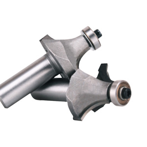 Tideway 1/4\" 1/2\" Shank Corner Round Over Router Bit With Radius Bearing Guide Tin Coated CNC <strong>End</strong> <strong>Mill</strong> Customizable ODM - Product Image 2
