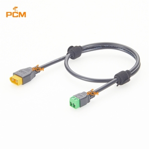 Amass XT60 Erkek - 2 Pinli Vidalı Terminal Bloğu Adaptör Kablosu 18AWG Drone Robot Pil Paketi Endüstriyel Sistem LED için - Product Image 4
