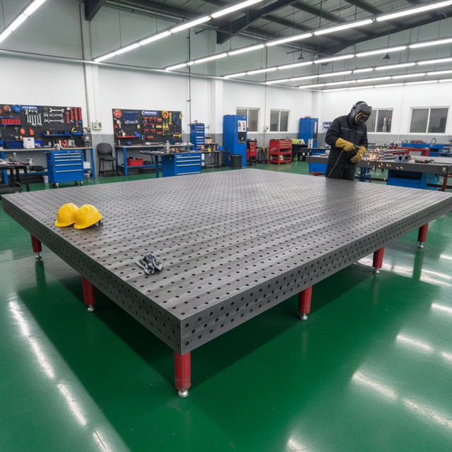 3D Cast Iron Surface Plate Welding Table with Clamping Assembly 3D Welding Platform