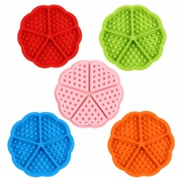 Moule à gaufres en silicone à 4 et 5 cavités, moule à muffins, plaque de cuisson pour gaufres, gâteaux, chocolat, artisanat, bonbons, savon