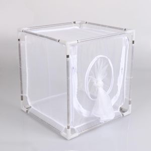 OEM profesyonel üretim paslanmaz çelik çerçeve böcek kafes ayrılabilir sivrisinek ve sinek yetiştiriciliği küçük böcekler entomoloji araştırma - Product Image 3