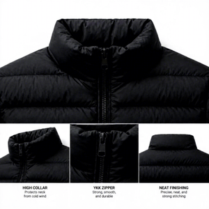 Unisex <b>Puffer</b> <b>Jacket</b> Winter Warm Quilted Zip Up Coat Men's <b>Lightweight</b> <b>Puffer</b> <b>Jacket</b> Water Resistant Winter Coat Casual Wear - Product Image 4