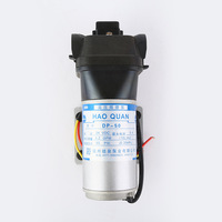 Pompa air tekanan tinggi, pompa air tekanan tinggi dengan saklar otomatis untuk mesin, DC 24V, 65W 50Psi 16l/menit