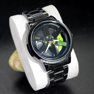 <span class=keywords><strong>Reloj</strong></span> de Cuarzo con Caja de Aleación, Variedad de Estilos, Personalizable, Diseño de Neumático de Auto Giratorio, <span class=keywords><strong>Reloj</strong></span> de Cuarzo de Acero Inoxidable - Product Image 5