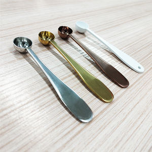 2ML 1 <span class=keywords><strong>Gramme</strong></span> Cuillère à mesurer <span class=keywords><strong>en</strong></span> acier inoxydable 304 de qualité alimentaire pour poudre de matcha Cuillère à thé Cuillère à thé - Product Image 4