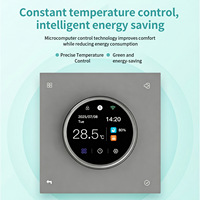 Tuya WiFi Smart Knob Termostat Pemanas Lantai Sentuh Kontrol Suhu & Kelembapan Sakelar Kontrol Jarak Jauh APP untuk Otomatisasi Rumah