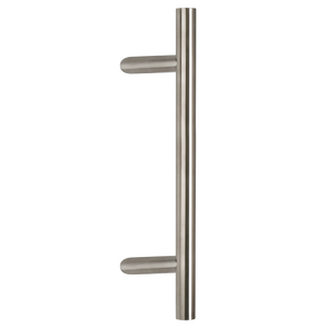 'ARIZONA' INCLINADO MANGO ACERO INOXIDABLE Ø 30x500mm, Inter. 350mm-color acero inoxidable satinado - Product Image 1