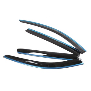 แผ่นบังแดดกันฝน WZXD รุ่นใหม่ อุปกรณ์ตกแต่งภายนอกรถยนต์ คุณภาพสูง ผลิตจากพลาสติก PC สีดำ สำหรับรถยนต์ BYD Song Plus ปี 2020 - Product Image 5