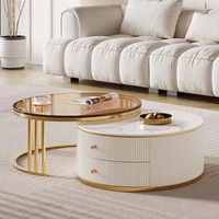 Meuble TV français de luxe léger, style ardoise crème, pour salon, chambre, petit appartement, design moderne et simple, 65 pouces et plus