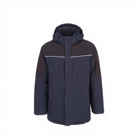 Ensemble de vêtements de travail d'hiver imperméable, coupe-vent, thermique, veste de sécurité, pantalon cargo, résistant au froid, pour l'extérieur, industriel, neige