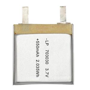 China small lithium polymer battery 703030 <span class=keywords><strong>3</strong></span>,7 V 550 mAh LiPo battery battery for Bluetooth - Product Image 1