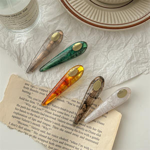 Nouveau imperméable acétate pinces à cheveux amour coeur strass mignon cheveux Barrettes épingles à cheveux pour frange côté che - Product Image 1