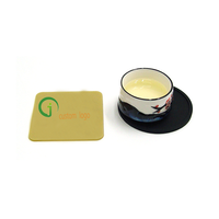 Dessous de verre en feutre de PVC souple réutilisable personnalisable de 49g accessoires de barre de Style de conception américaine tapis et coussin de tasse en caoutchouc de Silicone