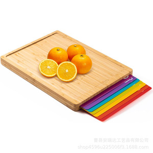 Bamboo Cutting Board Rectangle Anti Slip Solid <b>Wood</b> Kitchen Chopping <b>Block</b> For Fruit Bread Vegetable - Product Image 2