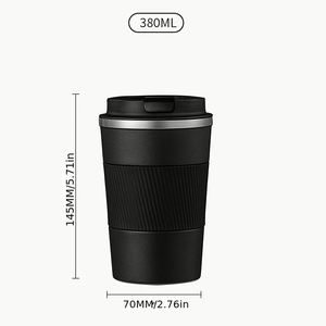 Gobelet isotherme en acier inoxydable, tasse à café de voyage, couvercle anti-fuite, tasse isolée, isolation thermique de 6 à 12 heures pour le bureau, la voiture - Product Image 3