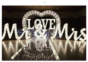 Personalizado 26 letras suministros para fiesta de boda decoración marquesina letras signo casarse conmigo <span class=keywords><strong>alfabeto</strong></span> marquesina letras 4 pies luz Led - Product Image 4
