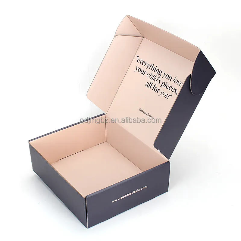 Petites boîtes d'expédition en carton ondulé pour petites entreprises avec logo personnalisé vente en gros à bas prix