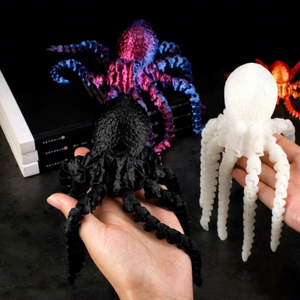 Wholesale 3D Printed Octopus Squid Animal Models with Movable Joints Customizable OEM Children's Toys Made of Plastic - Product Image 2