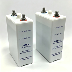 KPM120 IEC60623แบตเตอรี่อัลคาไลน์นิกเกิลแคดเมียม (NiCd) 120AH 1.2V แบบชาร์จไฟได้ GNZ120ปานกลาง - Product Image 6