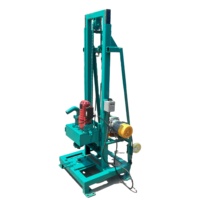 Vente d'usine AKL-150H Portable petit Mini moteur Diesel eau puits plate-forme de forage Machine de forage 100 à vendre
