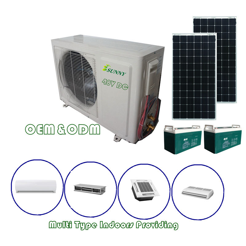 Solar Energy Mini Split With Solar Panel Solar Panel 20000 Btu