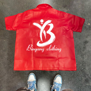 <span class=keywords><strong>Camicia</strong></span> in <span class=keywords><strong>Pelle</strong></span> Personalizzata, <span class=keywords><strong>Giacca</strong></span> Bomber con Zip, T-shirt a Maniche Corte per Uomo, <span class=keywords><strong>Camicia</strong></span> in <span class=keywords><strong>Pelle</strong></span> PU con Patch Ricamata - Product Image 6