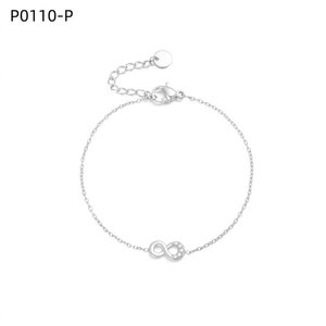 สร้อยข้อมือแฟชั่นพร้อมสร้อยคอเซอร์โคเนีย P0110 สำหรับผู้หญิง เครื่องประดับคุณภาพสูง - Product Image 1