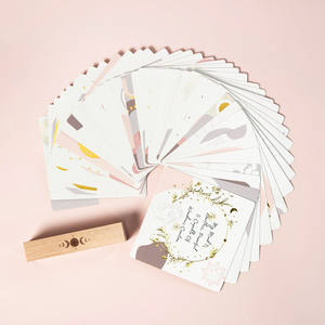 Cartes <span class=keywords><strong>d</strong></span>'affirmation de pleine conscience imprimées sur papier offset personnalisé |   Cartes de pratique quotidienne sur l'amour-propre et la pensée positive, boîte porte-cartes - Product Image 2