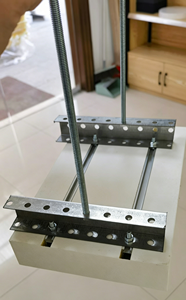 Supports de suspension pour <span class=keywords><strong>plafond</strong></span> <span class=keywords><strong>acoustique</strong></span> en acier galvanisé, système d'installation de panneaux acoustiques en fibre de verre - Product Image 3