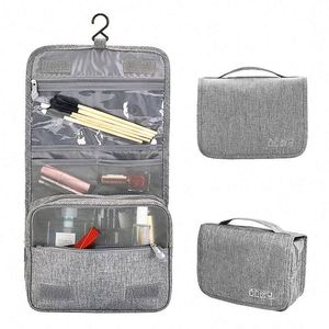 Sacs cosmétiques pour femmes de grande capacité personnalisés, organiseur de toilette suspendu, sac de voyage pour maquillage - Product Image 4