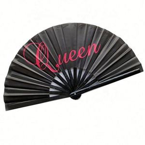 Abanico grande de Kung Fu Hand Rave, arte popular personalizado, artesanía de bambú, tela, estilo musical, técnica tallada para promoción - Product Image 2