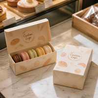 Boîte d'emballage pour boulangerie avec fenêtre transparente, en carton recyclable, pour gâteaux mousse, commandes en gros pour présentation en pâtisserie