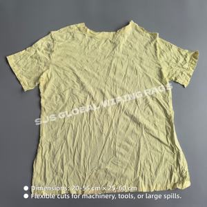 Paños de Limpieza de Color Claro, 100% Algodón de Alta Absorbencia, Reutilizables para Limpiar Camisetas y Uso en Talleres - Product Image 3