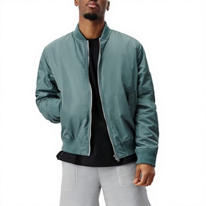 Veste de baseball universitaire pour homme, vierge, en laine avec manches en cuir, style décontracté, personnalisable avec logo, vente en gros - Product Image 1