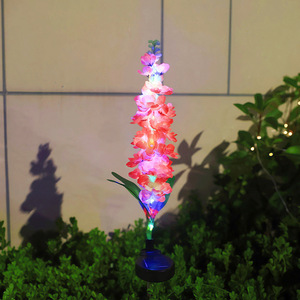 Solar Orchid Flower <b>Light</b> <b>LED</b> Waterproof Outdoor Garden Stake Lamp Free Standing Decorative Landscape Lighting - Product Image 2