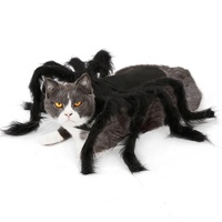 Vêtements d'araignée pour les animaux de compagnie, déguisement de chat, chiot, peluche, Transformation, tenue de fête, pour Halloween, offre spéciale