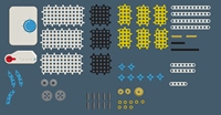 Kit de démarrage Codespark - Compatible avec les briques de construction principales du marché mondial, divers modèles, commande par joystick, plastique ABS, jouet éducatif