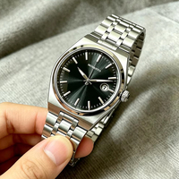 Montre de luxe en acier inoxydable Prx à quartz pour hommes avec affichage de la date étanche, styles sportifs et professionnels à la mode