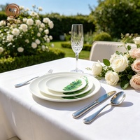 Assiette en céramique de porcelaine fine Paibee en forme de feuille et plat en forme de feuille de bananier - Vaisselle moderne sur le thème de la nature pour mariage, fournisseur OEM en gros personnalisé