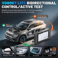 Escáner de Vehículos Bidireccional de 8 Pulgadas VD80BT Lite, Herramienta de Diagnóstico de Sistema Completo para Automóviles, Herramientas OBD2 DIY con IA, Disponible en EE. UU.