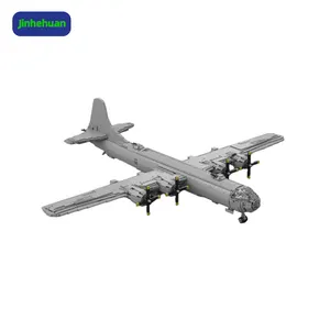 मॉक 1:35 पैमाने पर B-29 बमवर्षक बिल्डिंग ब्लॉक सेट किया बच्चों के उपहार के लिए खिलौने