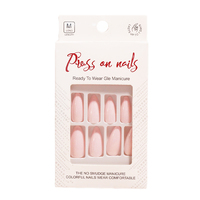 Forsense vente en gros d'ongles courts à pression en amande simple blanc conceptions personnalisées faux ongles conseils marque privée faux ongles de haute qualité