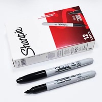 Marqueurs Sharpie SAN-30001 pointe fine permanente couleur noire 12/paquet