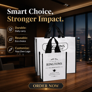 Bolsas <span class=keywords><strong>TDG</strong></span> con Logotipo Impreso Personalizado, <span class=keywords><strong>Bolsa</strong></span> de Compras Reutilizable Ecológica de Tela PP, Tamaño Mediano, Diseño de Dibujos Animados - Product Image 3